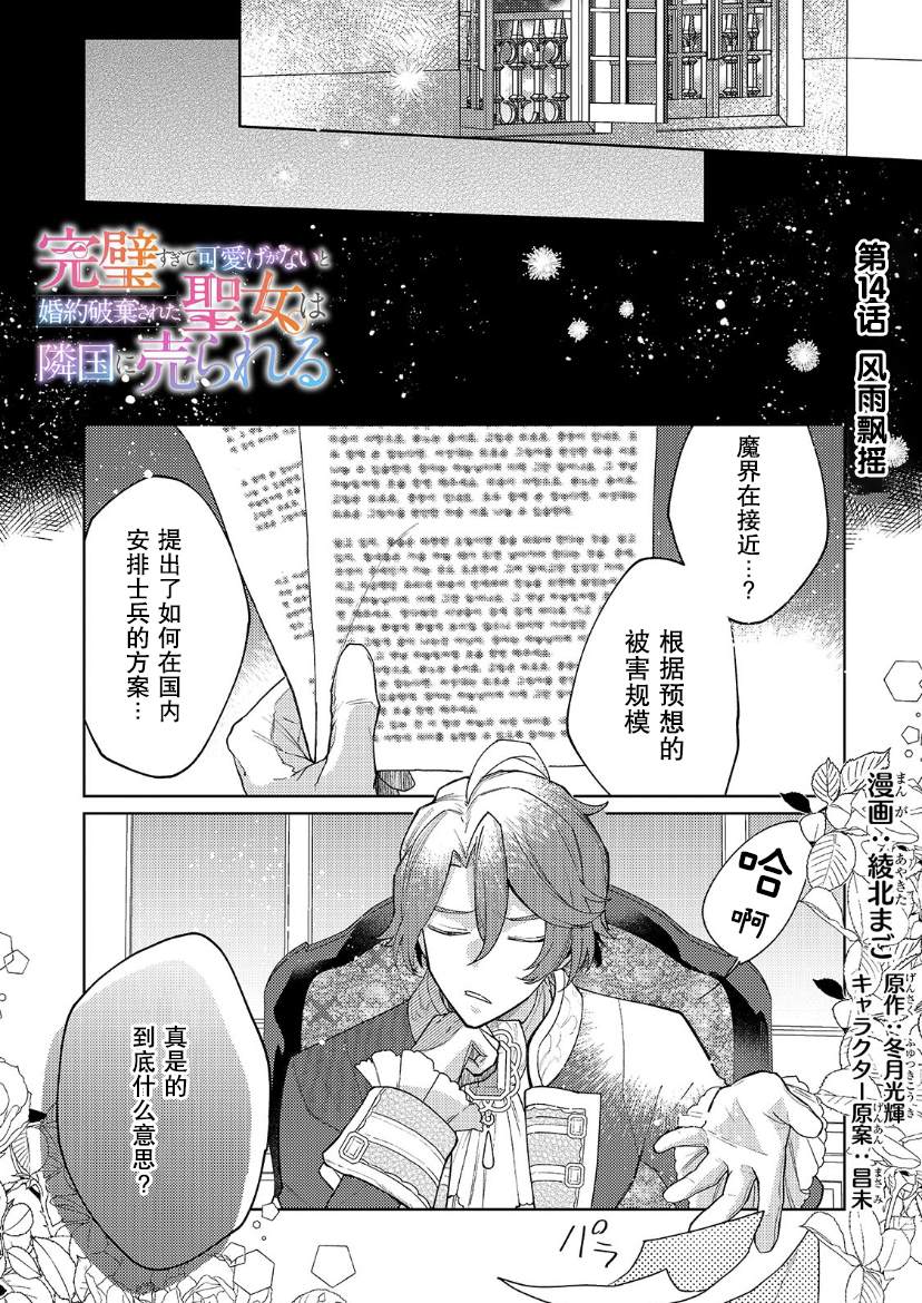 圣女因太过完美不够可爱而被废除婚约并卖到邻国漫画,第14话2图